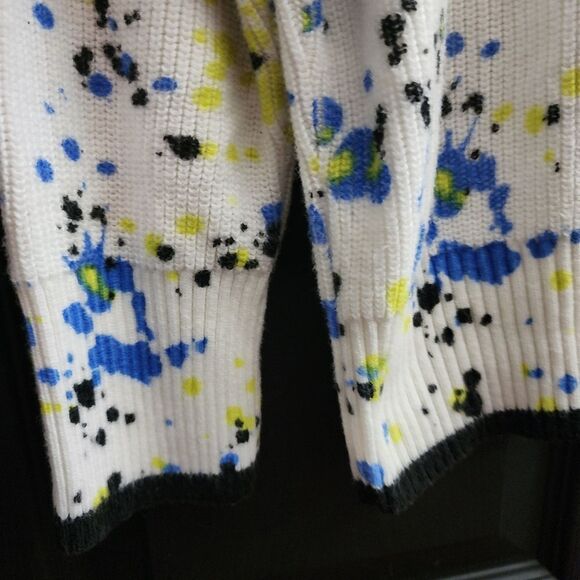 Central Park West Sz. M Mila Pullover - Lime Combo - Picture 7 of 11